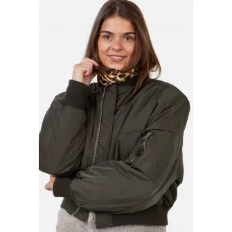 Barts, Guler din fleece cu model circular, Negru, Maro