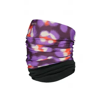 Barts, Guler din fleece cu model circular, Portocaliu mandarina, Violet prafuit, Ametist