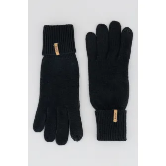 Barts, Manusi din tricot Soft Touch, Negru, 16 CM