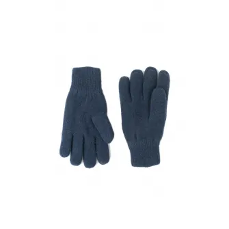 Barts, Manusi tricotate din lana cu captuseala de fleece, Bleumarin, 18 CM