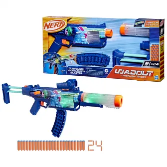 Blaster Nerf Loadout - Cyberlight Ghost, 24 proiectile