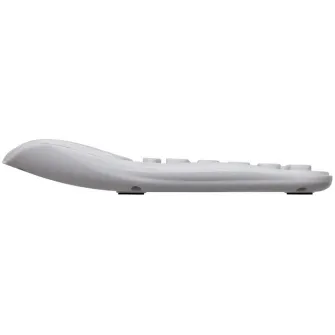 Calculator de birou Maul ECO MJ555, 10 digits, realizat din plastic reciclat, incarcare solara - alb