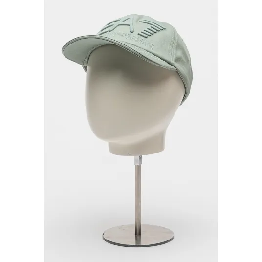 EA7, Sapca baseball unisex cu logo brodat, Verde deschis, 57-58 CM