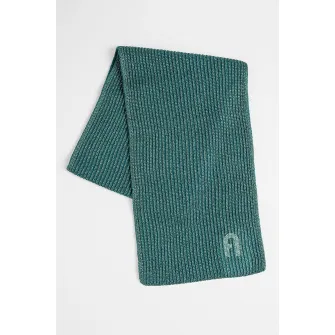 Furla, Fular cu model uni Delizia, Verde englez