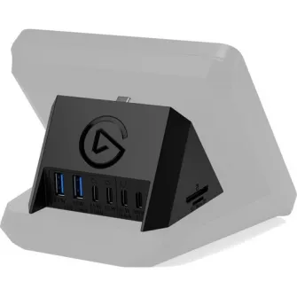 Hub USB Elgato pentru Stream Deck+, SD card reader, Negru