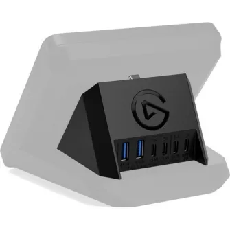Hub USB Elgato pentru Stream Deck+, SD card reader, Negru