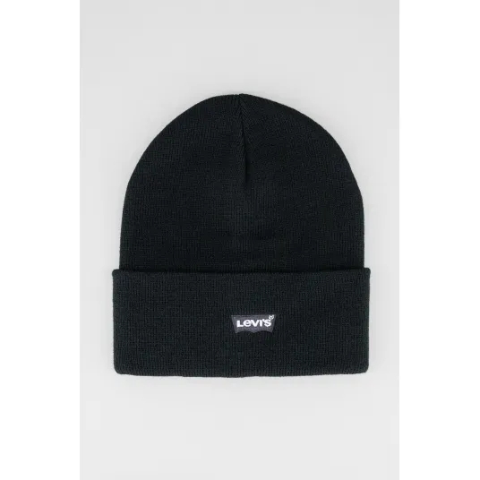 Levi's, Caciula cu logo brodat Tonal, Negru, 21 cm