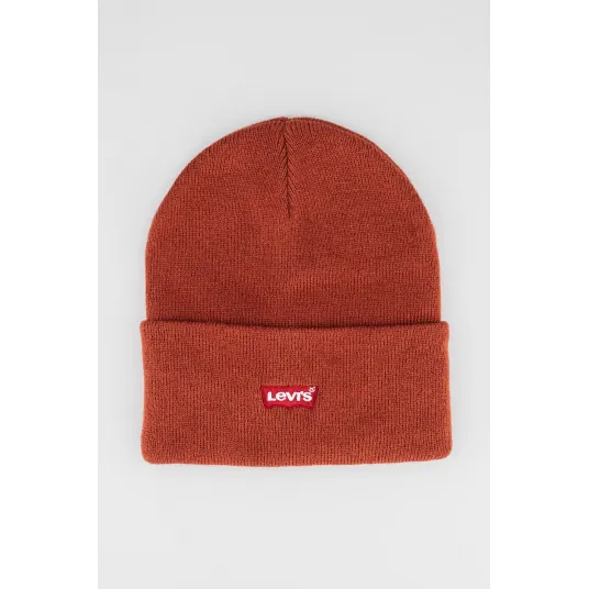 Levi's, Caciula cu logo brodat Tonal, Rosu inchis, 21 cm