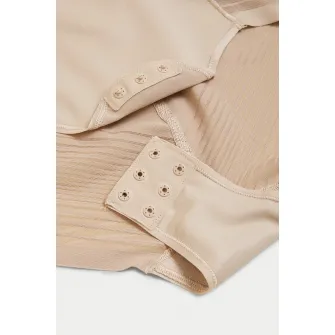 Marks & Spencer, Body modelator cu insertii de plasa, Bej, 14