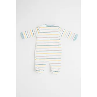 Mayoral, Salopeta de pijama de plus, Verde, Galben, Alb murdar, 75 CM