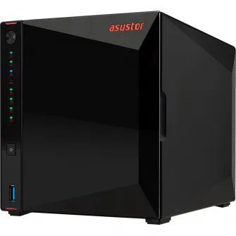 Network Attached Storage Asustor (AS5304T), Nimbustor 4, 2.5G 4 Bay NAS, Intel Celeron Quad-Core, 4GB DDR4, 2.5 GbE x 2, HDMI, USB 3.2 Gen 1 x 3, Wake on Wan
