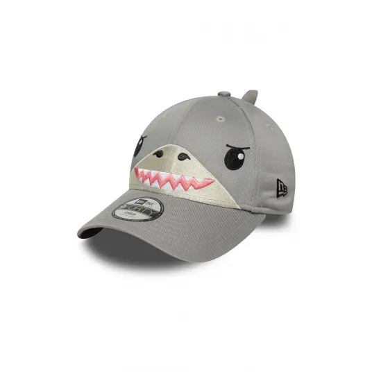 New Era, Sapca cu broderie 9Forty, Gri deschis, 52-53 CM
