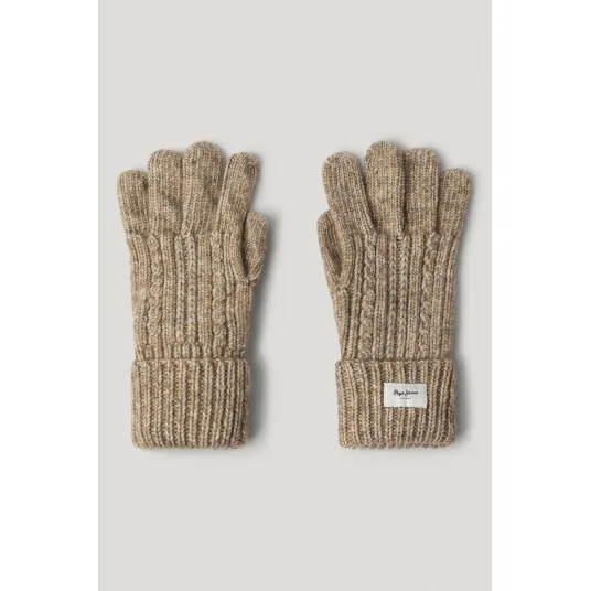 Pepe Jeans London, Manusi tricotate, Bej inchis