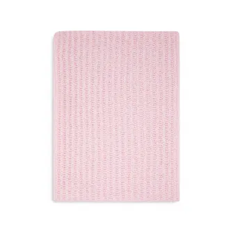 Pinko, Fular din amestec de lana cu logo, Roz pastel