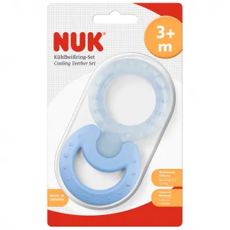 Set Inele de dentitie pentru bebelusi NUK, albastru