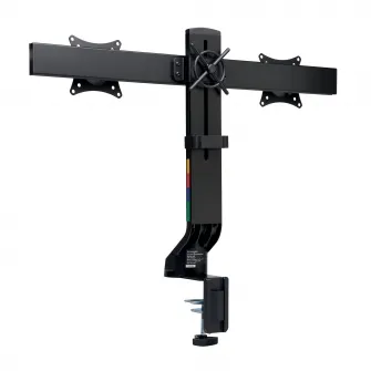 Suport pentru monitor Kensington SmartFit, dual, ajustabil, cu fixare pe birou, negru