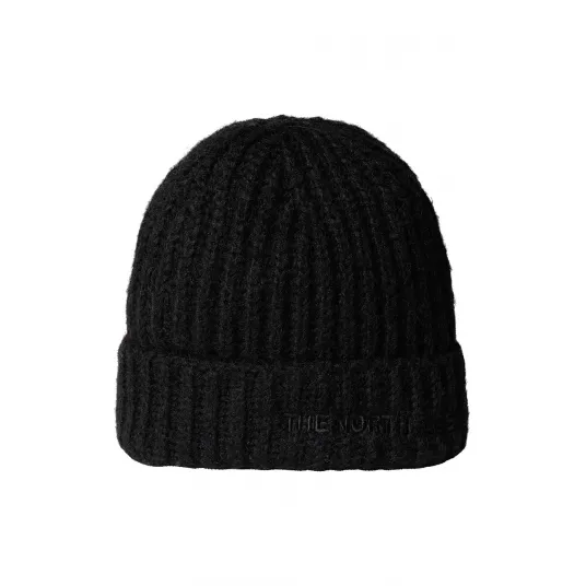 The North Face, Caciula striata unisex cu broderie logo, Negru, 53-60 CM