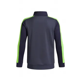 Under Armour, Trening cu model colorblock Rival, Albastru ultramarin, Verde lime, Gri inchis, 160-170 CM