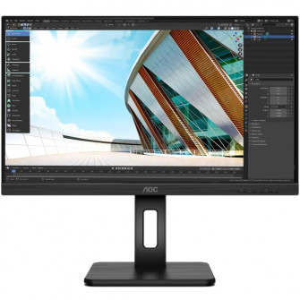 Monitor LED IPS AOC 23.8, 75Hz, FHD, HDMI, DisplayPort, Frameless, Adaptive Sync, Low Blue Light, 24P2Q