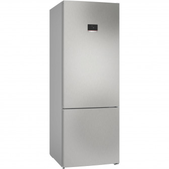Combina frigorifica Bosch KGN56XLEB, 508 l, NoFrost, PerfectFit, Iluminare LED, Clasa E, H 193 cm, Inox