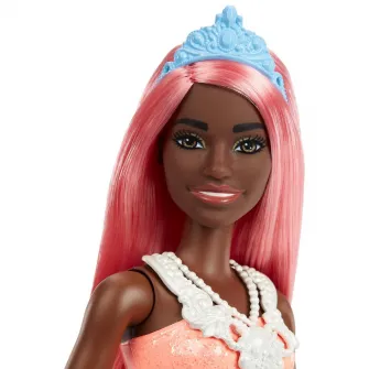 Papusa Barbie Dreamtopia - Printesa cu par corai