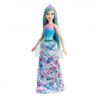 Papusa Barbie Dreamtopia - Printesa cu par albastru