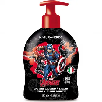 Sapun lichid Avengers, Naturaverde kids, 250 ml