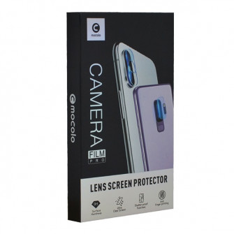 Folie protectie telefon, Mocolo, 2.5D, Compatibila cu camera Apple iPhone 12, transparenta