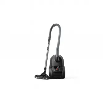 Aspirator Philips XD8122/10, filtrare HEPA, negru, 900W, 4l