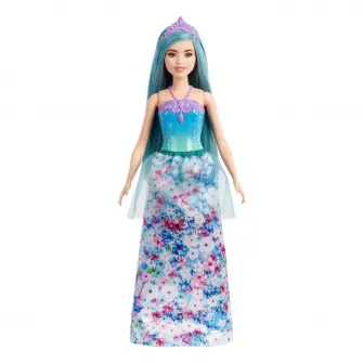 Papusa Barbie Dreamtopia - Printesa cu par albastru