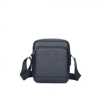 B Cavalli B, Geanta crossbody de piele, Negru