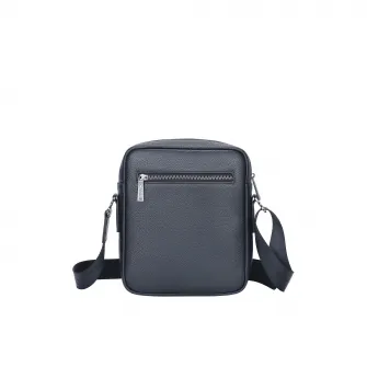 B Cavalli B, Geanta crossbody de piele, Negru