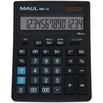 Calculator de birou MAUL MXL14, 14 digits - negru