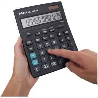 Calculator de birou MAUL MXL14, 14 digits - negru