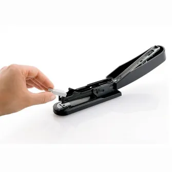 Capsator Novus B 2 re+new, 25 coli, capse 24/6, 26/6, adancime 6.5 cm, materiale reciclabile, negru