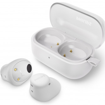 Casti In-Ear PHILIPS TAT2149WT/00, True Wireless, Bluetooth, Microfon, Multipoint, IPX4, Alb
