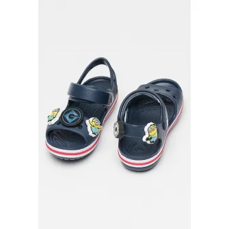Crocs, Set de talismane cu model desene animate, pentru saboti - 4 Piese, Negru, Galben pai, Albastru deschis