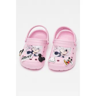 Crocs, Talismane cu design Mickey Mouse, pentru saboti, Alb, Negru
