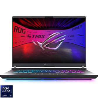 Laptop Gaming ASUS ROG Strix G16 G615LW cu procesor Intel® Core™ Ultra 9 275HX pana la 5.4GHz, 16", 2.5K WQXGA, 240Hz, G-Sync, 32GB DDR5, 1TB SSD, NVIDIA® GeForce RTX™ 5080 16GB GDDR7, No OS, Eclipse Gray