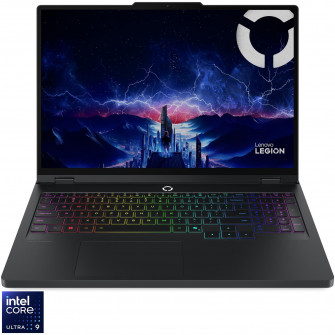 Laptop Gaming Lenovo Legion Pro 5 16IAX10 cu procesor Intel® Core™ Ultra 9 275HX pana la 5.4GHz, 16" WQXGA, OLED, 165Hz, 32GB DDR5 RAM, 2TB SSD, NVIDIA® GeForce RTX™ 5070 8GB GDDR7, No OS, Eclipse Black, 3y on-site Premium Care