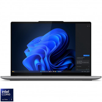 Laptop Lenovo Yoga Pro 7 14IAH10 cu procesor Intel® Core™ Ultra 7 255H pana la 5.1GHz, 14.5" 3K, OLED, 120Hz, Touch, 32GB LPDDR5x RAM, 1TB SSD, Intel® Arc™ 140T, Windows® 11 Home, Luna Grey