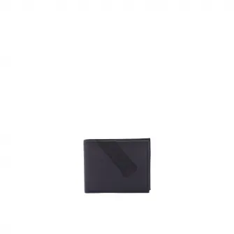 Northampton Polo Club, Portofel din piele cu logo, Negru