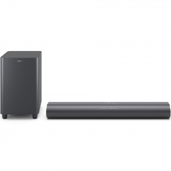 Soundbar Philips TAB6100/10, 2.1, 400W, Bluetooth, Subwoofer Wireless, Dolby Atmos, HDMI eARC, Negru