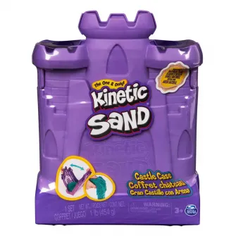 Set Kinetic Sand - Castelul, albastru, 454 g