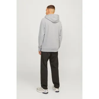 Jack & Jones, Hanorac cu imprimeu logo pe piept, Verde, Gri deschis melange, Albastru deschis, L