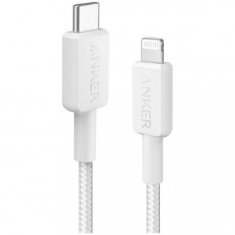 Anker USB Type-C (T) la Lightning (T), 0.9m rata transfer 480 Mbps, invelis nylon,