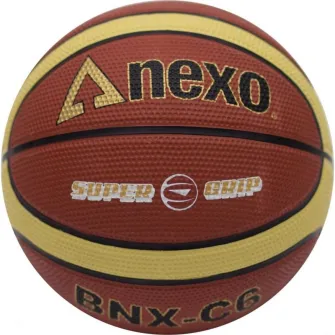 Minge baschet Nexo BNX-C6, marimea 6, maro/galben