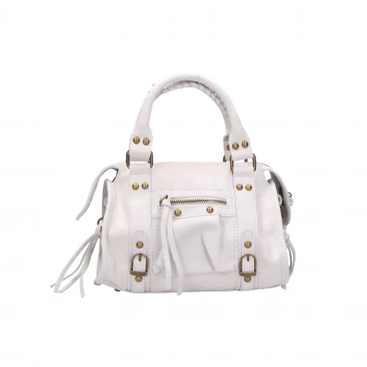 Gave Lux, Geanta de piele 25483, Alb