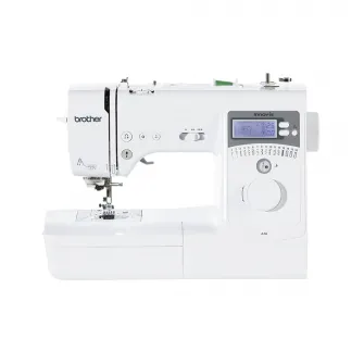 Masina de cusut computerizata Brother Innov-is A16, 16 cusaturi, ecran LCD, 3 modele butoniera 1 pas, iluminare LED, pedala de picior, 850 imp/min, Alb