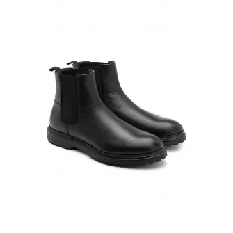 Rylko, Ghete Chelsea de piele Jose, Negru, 44